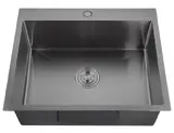 Кухонная мойка Granfest Metal 6045 (600*450) PVD Графит