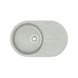 Кухонная мойка Marrbaxx Касандра Z110 (730*450) Глянец Q10 Светло-серый РАСПРОДАЖА