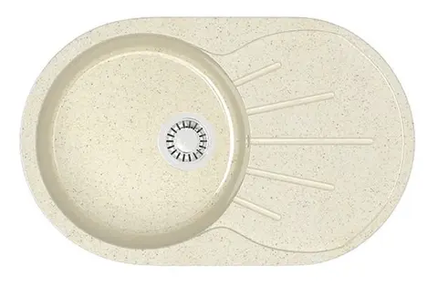 Кухонная мойка Marrbaxx Касандра Z110 (730*450) Глянец Q2 Бежевый РАСПРОДАЖА