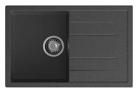 Кухонная мойка Granfest Quadro 780L (770*495) Графит