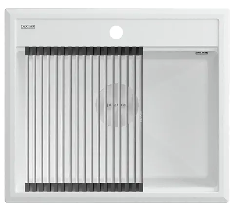 Кухонная мойка Paulmark Stepia 60 (590*510) Белый матовый 431/WH