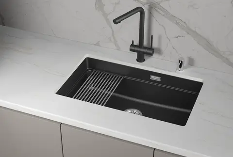 Кухонная мойка Granula KS-7303iU (730*450) Шварц