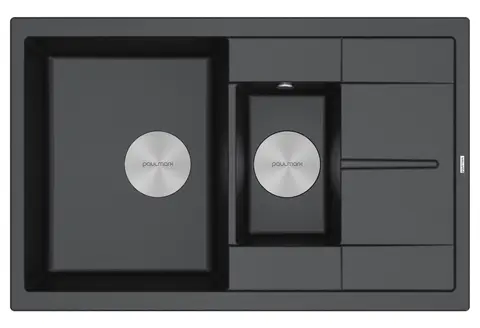 Кухонная мойка Paulmark Flugen 60/1,5 (775*495) Черный (418/BLM)