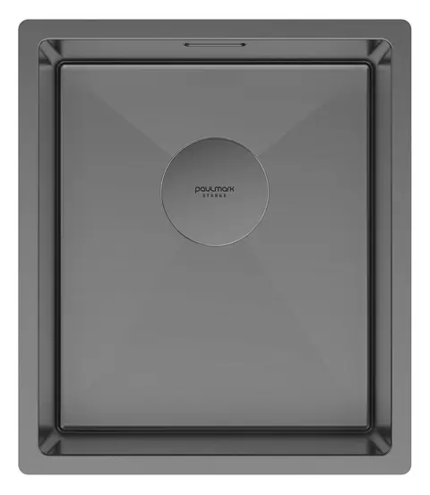 Кухонная мойка Paulmark Next 38 UNI (380*440) Вороненая сталь GM