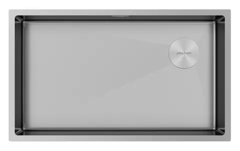 Кухонная мойка Paulmark Next-skew 74 UNI (740*440) Брашированная сталь BS